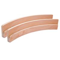 Longfield Games dubbele speelkaarthouder - 2x - 35 cm - hout - kaarten standaard - houder voor speel