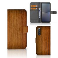 Sony Xperia 10 V | Book Style Case | Donker Hout