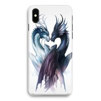 Yin Yang Dragons: iPhone Xs Volledig Geprint Hoesje