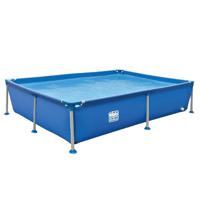 Wehncke Stalen Frame Zwembad 228x159x42 cm Blauw