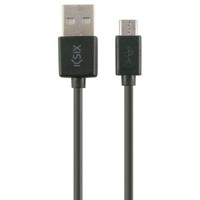 Kabel USB naar Micro-USB Contact 1 m Zwart