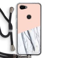 A touch of peach: Pixel 3a Transparant Hoesje met koord