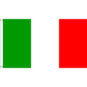 Mega landen vlag van Italie - 150 x 240 cm - polyester - versiering