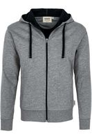 HAKRO Comfort Fit Hooded sweatshirt grijs/roze, Tweekleurig - thumbnail