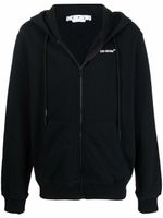 Off-White hoodie Caravaggio Arrows zippé - Noir