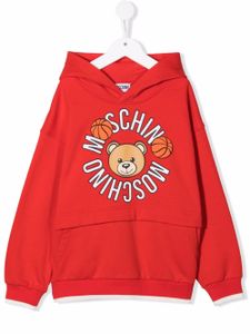 Moschino Kids hoodie à logo imprimé - Rouge