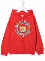 Moschino Kids hoodie à logo imprimé - Rouge - thumbnail