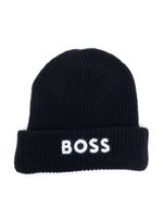 BOSS Kidswear bonnet à logo brodé - Bleu - thumbnail