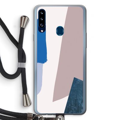 Lapis: Samsung Galaxy A20s Transparant Hoesje met koord