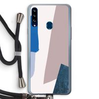 Lapis: Samsung Galaxy A20s Transparant Hoesje met koord