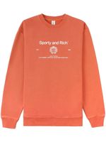 Sporty & Rich sweat imprimé graphique - Orange