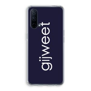 Gijweet: OnePlus Nord CE 5G Transparant Hoesje
