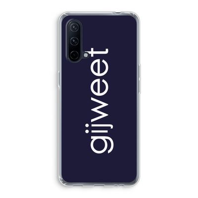 Gijweet: OnePlus Nord CE 5G Transparant Hoesje