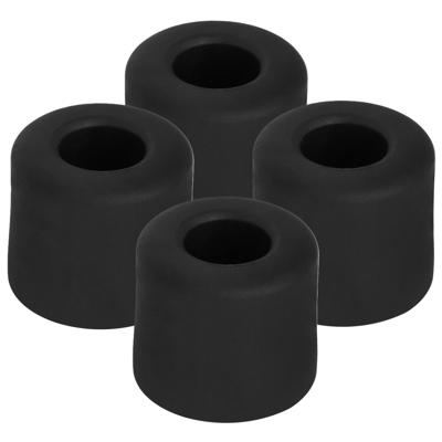 Benson Deurbuffers / deurstoppers rubbers - 4x - zwart -30 x 25 mm - met schroefbevestiging