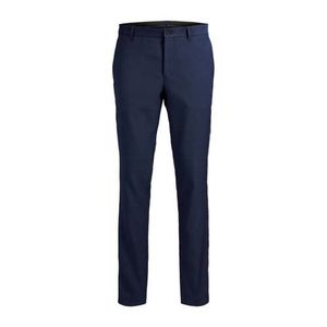 JACK & JONES PREMIUM slim fit pantalon donkerblauw JACK & JONES PREMIUM slim fit pantalon donkerblauw