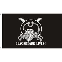 Zwarte piratenvlag Blackbeard   -
