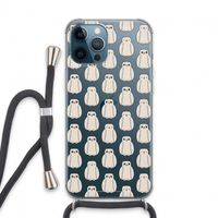 Uilen: iPhone 13 Pro Max Transparant Hoesje met koord