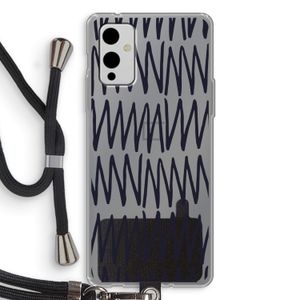 Marrakech Zigzag: OnePlus 9 Transparant Hoesje met koord