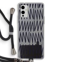 Marrakech Zigzag: OnePlus 9 Transparant Hoesje met koord