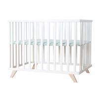 Babybox - ROBA - 75 x 100 cm - Inclusief 'Lil Planet' matgroene boxmat - Wit