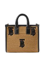 Burberry mini sac cabas Freya - Marron - thumbnail