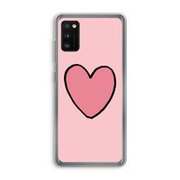 Hartje: Samsung Galaxy A41 Transparant Hoesje