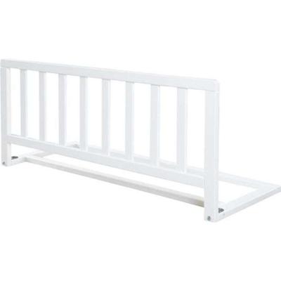 ROBA Houten Bedrail 90 cm - Veilige valbescherming voor baby's en kinderen - 18 maanden tot 5 jaar - Eenvoudige montage - Wit