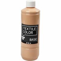 Creativ Company Textielkleur, licht beige, 500 ml/ 1 fles