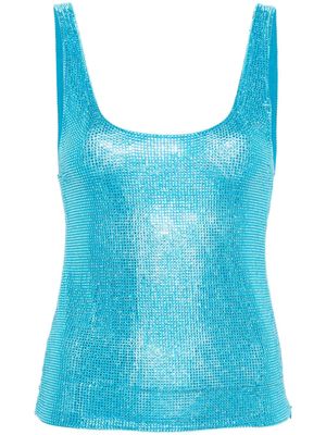 Giuseppe Di Morabito débardeur à ornements en cristal - Bleu