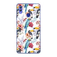 Bloemen tukan: Honor Note 10 Transparant Hoesje