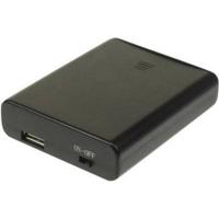 Velleman BH341USB Batterijbox 4 AA (penlite) (l x b x h) 60 x 20 x 80 mm