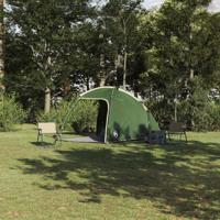 VidaXL Tent huisje groen 370 x 230 x 185 cm polyester en glasvezel