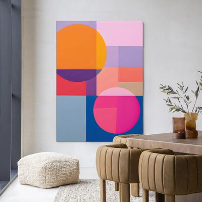 Urban Cotton Wandkleed 'Combine' 110 x 145cm in Frame - black