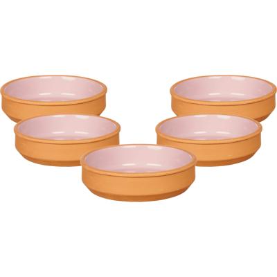 La Dehesa Tapas / Creme brulee schaaltjes - 12x stuks - terracotta/roze - 16 x 4 cm - Hapjes La Dehesa Tapas / Creme brulee schaaltjes - 12x stuks - terracotta/roze - 16 x 4 cm - Hapjes