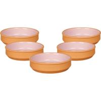 La Dehesa Tapas / Creme brulee schaaltjes - 12x stuks - terracotta/roze - 16 x 4 cm - Hapjes
