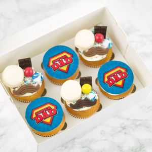 Super Dad Cupcakes (6 stuks)