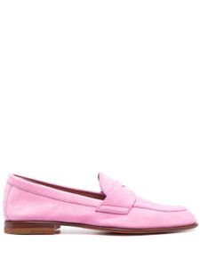 Santoni mocassins à bout en amande 15 mm - Rose