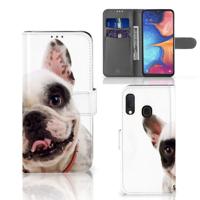 Samsung Galaxy A20e | Telefoonhoesje | Met pasjeshouder | Franse Bulldog