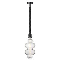 Home sweet home hanglamp Leonardo zwart Diabolo - helder