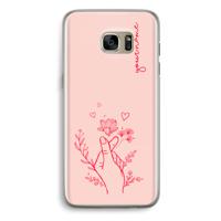 Giving Flowers: Samsung Galaxy S7 Edge Transparant Hoesje - thumbnail