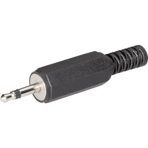 BKL Electronic 072117 Jackplug 2.5 mm Stekker, recht Aantal polen: 2 Mono Zwart 1 stuk(s)