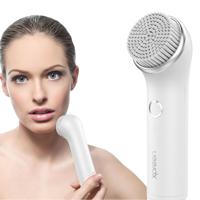 XPREEN XPRE002 IPX7 waterdichte elektrische oplaadbare gezichts reinigende borstel met 3 opzetborstels voor Body Skin Care (wit)