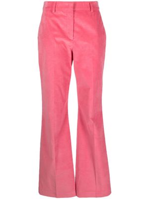 PS Paul Smith pantalon en velours à taille haute - Rose
