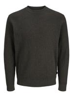 J&j Premium Jprblubarkley Knit Crew Neck Ch Ln Trui Chocolate Brown