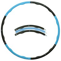 Matchu Sports Fitness hoelahoep 2kg blauw - Blauw/grijs - Ø 100cm