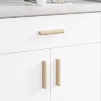 Rechthoekige Handgreep 12 pcs Natuurlijke Houtkleur