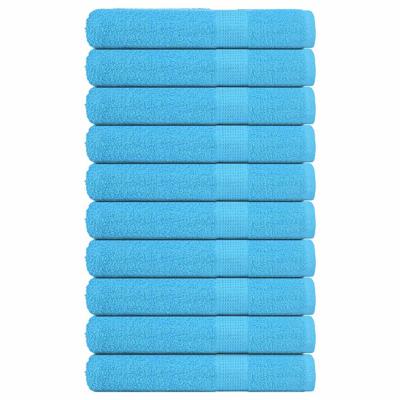 VidaXL Handdoeken 10 st 360 g/m² 100x200 cm 100% katoen turquoise