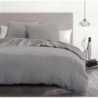 Dekbedovertrekset 3-delig - HOME LINGE PASSION - HP72079 - 82 g microvezel - 220 x 240 cm - Lichtgrijs