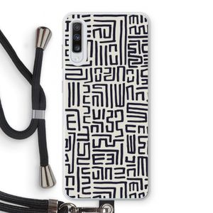 Moroccan Print: Samsung Galaxy A70 Transparant Hoesje met koord