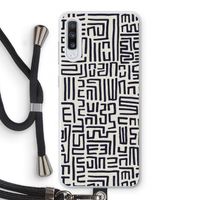 Moroccan Print: Samsung Galaxy A70 Transparant Hoesje met koord